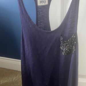 Son of John navy racer black sequin